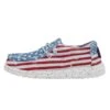 Wally Youth Patriotic - Stars And Stripes -Heydude Shoes 40046 9C8 WALLYYOUTHPATRIOTIC STARSANDSTRIPES LEFTSIDE