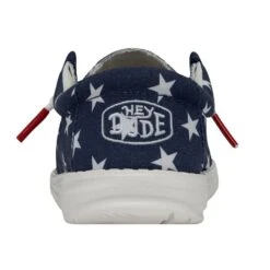 Wally Youth Patriotic - American Flag -Heydude Shoes 40046 9CW WALLYYOUTHPATRIOTIC AMERICANFLAG LEFTBACK 1