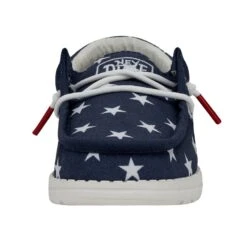 Wally Youth Patriotic - American Flag -Heydude Shoes 40046 9CW WALLYYOUTHPATRIOTIC AMERICANFLAG LEFTFRONT