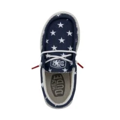 Wally Youth Patriotic - American Flag -Heydude Shoes 40046 9CW WALLYYOUTHPATRIOTIC AMERICANFLAG LEFTTOP