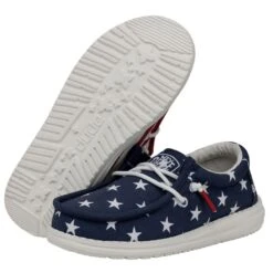 Wally Youth Patriotic - American Flag -Heydude Shoes 40046 9CW WALLYYOUTHPATRIOTIC AMERICANFLAG PAIRBOTTOM
