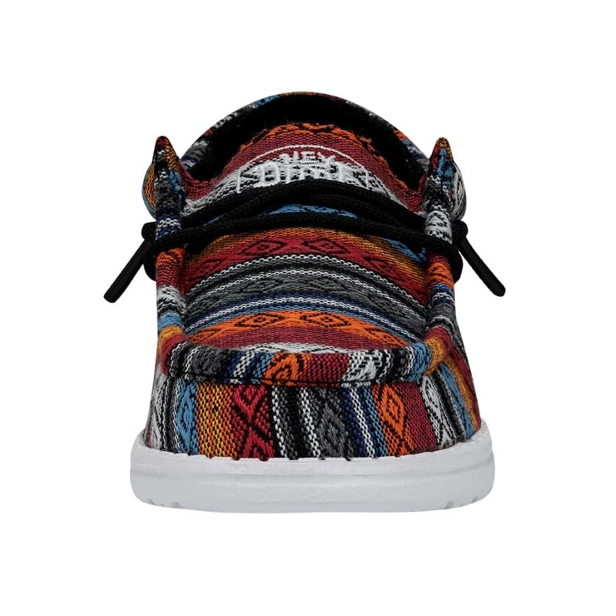 Wally Youth Serape - Desert Horizon Wally Youth Serape - Desert Horizon -Heydude Shoes 40047 9BR WALLYYOUTHSERAPE DESERTHORIZON LEFTFRONT