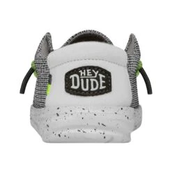 Wally Youth Sox - Stone White -Heydude Shoes 40049 1KA WALLYYOUTHSOX STONEWHITE LEFTBACK