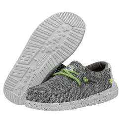 Wally Youth Sox - Stone White -Heydude Shoes 40049 1KA WALLYYOUTHSOX STONEWHITE PAIRBOTTOM