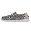 Wendy Boho - Embroidery Dark Grey -Heydude Shoes 40054 1GS WENDYBOHO EMBROIDERYDARKGREY LEFTSIDE