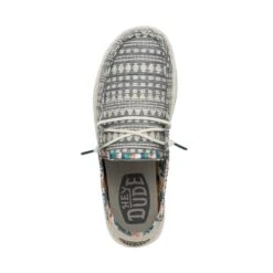 Wendy Boho - Embroidery Grey -Heydude Shoes 40054 1KM WENDYBOHO EMBROIDERYGREY LEFTTOP