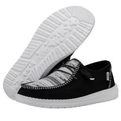 Wendy Boho Blanket - Zion Black -Heydude Shoes 40056 0WG WENDY BOHO BLANKET ZION BLACK LEFT 3