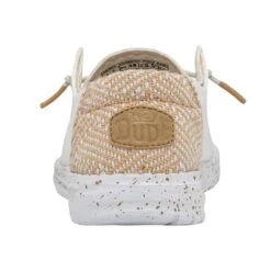 Wendy Chambray - White Sand -Heydude Shoes 40059 1KJ WENDY CHAMBRAY WOVEN WHITE SAND LEFT 5