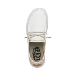 Wendy Chambray - White Sand -Heydude Shoes 40059 1KJ WENDY CHAMBRAY WOVEN WHITE SAND LEFT 6