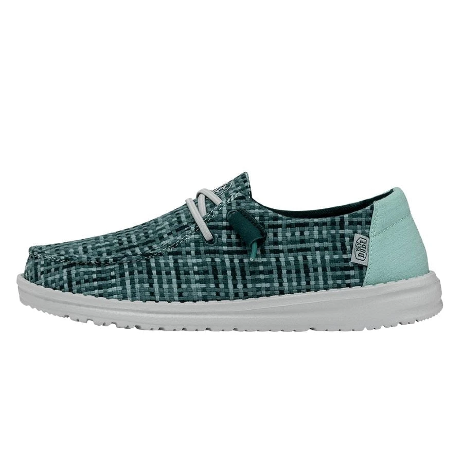 Wendy Crosshatch - Jade Wendy Crosshatch - Jade -Heydude Shoes 40060 372 WENDYCROSSHATCH JADE LEFTSIDE