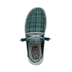Wendy Crosshatch - Jade 7 Wendy Crosshatch - Jade -Heydude Shoes 40060 372 WENDYCROSSHATCH JADE LEFTTOP