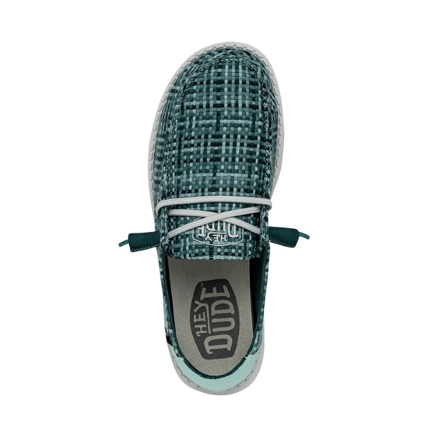 Wendy Crosshatch - Jade Wendy Crosshatch - Jade -Heydude Shoes 40060 372 WENDYCROSSHATCH JADE LEFTTOP