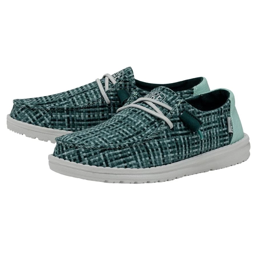 Wendy Crosshatch - Jade Wendy Crosshatch - Jade -Heydude Shoes 40060 372 WENDYCROSSHATCH JADE PAIRSIDE