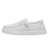 Wendy Slub Canvas - White -Heydude Shoes 40063 100 WENDY SLUB CANVAS WHITE LEFT 1