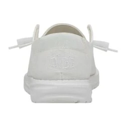 Wendy Slub Canvas - White -Heydude Shoes 40063 100 WENDY SLUB CANVAS WHITE LEFT 5