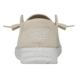 Wendy Slub Canvas - Natural -Heydude Shoes 40063 106 WENDYSLUBCANVAS NATURAL LEFTBACK