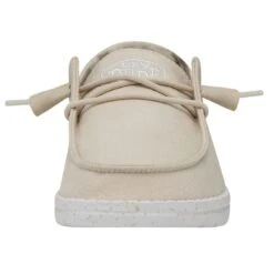 Wendy Slub Canvas - Natural -Heydude Shoes 40063 106 WENDYSLUBCANVAS NATURAL LEFTFRONT
