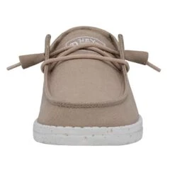 Wendy Slub Canvas - Tan 5 Wendy Slub Canvas - Tan -Heydude Shoes 40063 265 WENDYSLUBCANVAS TAN LEFTFRONT