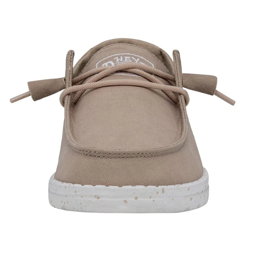 Wendy Slub Canvas - Tan Wendy Slub Canvas - Tan -Heydude Shoes 40063 265 WENDYSLUBCANVAS TAN LEFTFRONT