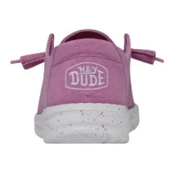 Wendy Slub Canvas - Violet -Heydude Shoes 40063 508 WENDYSLUBCANVAS VIOLET LEFTBACK