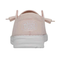 Wendy Slub Canvas - Pink -Heydude Shoes 40063 680 WENDYSLUBCANVAS PINK LEFTBACK