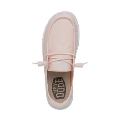 Wendy Slub Canvas - Pink -Heydude Shoes 40063 680 WENDYSLUBCANVAS PINK LEFTTOP