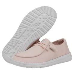 Wendy Slub Canvas - Pink -Heydude Shoes 40063 680 WENDYSLUBCANVAS PINK PAIRBOTTOM