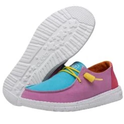 Wendy Slub Canvas - Color Block -Heydude Shoes 40063 9CI WENDY SLUB CANVAS COLOR BLOCK LEFT 3