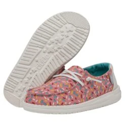 Wendy Youth - Birthday Pink Sprinkles -Heydude Shoes 40069 6UO WENDYYOUTHBIRTHDAY PINKSPRINKLES PAIRBOTTOM