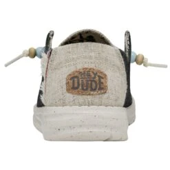 Wendy Fringe - Carbon -Heydude Shoes 40071 0YK WENDYFRINGE CARBON LEFTBACK