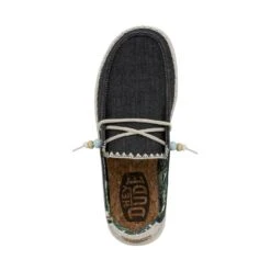 Wendy Fringe - Carbon -Heydude Shoes 40071 0YK WENDYFRINGE CARBON LEFTTOP
