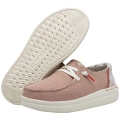 Wendy Rise Chambray - Rose -Heydude Shoes 40074 6VM WENDY RISE CHAMBRAY ROSE LEFT 3