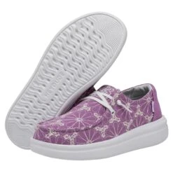 Wendy Rise Eyelet - Violet -Heydude Shoes 40075 508 WENDY RISE EYELET VIOLET LEFT 3