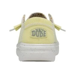 Wendy Rise Stretch - Lemon -Heydude Shoes 40076 7C1 WENDY RISE STRETCH LEMON LEFT 5