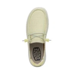 Wendy Rise Stretch - Lemon -Heydude Shoes 40076 7C1 WENDY RISE STRETCH LEMON LEFT 6