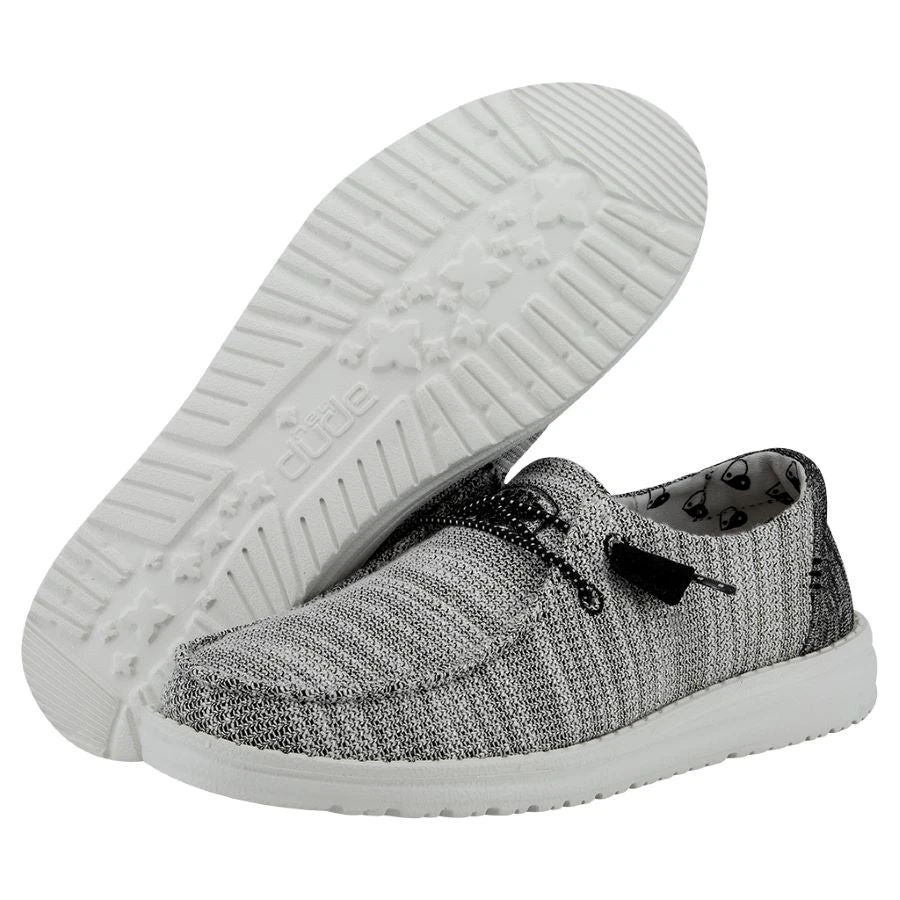 Wendy Stretch - Yin and Yang Wendy Stretch - Yin And Yang -Heydude Shoes 40081 1JG WENDY STRETCH YIN YANG LEFT 3