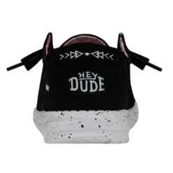 Wendy Stretch Boho Fleur - Crow -Heydude Shoes 40082 0YP WENDYSTRETCHBOHOFLUER CROW LEFTBACK