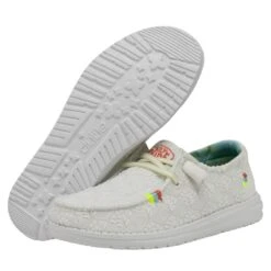 Wendy Stretch Boho Fleur - Fresh Air -Heydude Shoes 40082 1KW WENDYSTRETCHBOHOFLUER FRESHAIR PAIRBOTTOM