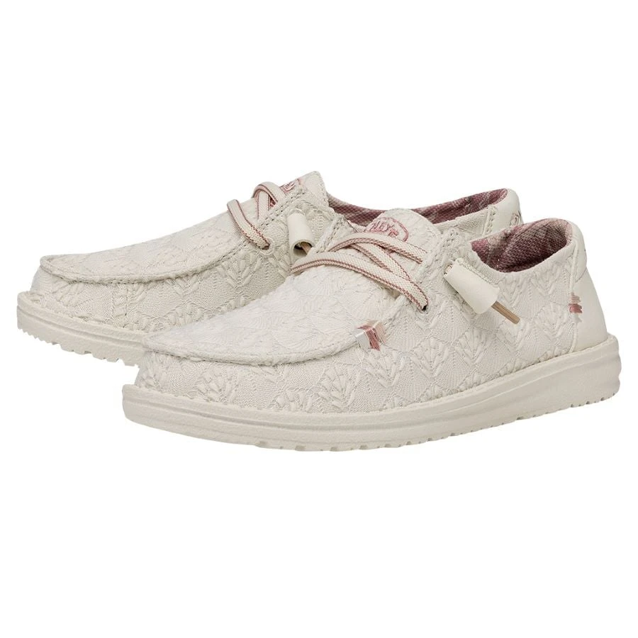 Wendy Stretch Boho Fleur - Sand Wendy Stretch Boho Fleur - Sand -Heydude Shoes 40082 202 WENDYSTRETCHBOHOFLUER SAND PAIRSIDE