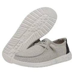 Wendy Woven - Light Grey -Heydude Shoes 40098 007 WENDYWOVEN LIGHTGREY PAIRBOTTOM
