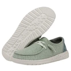 Wendy Woven - Mint -Heydude Shoes 40098 371 WENDYWOVEN MINT PAIRBOTTOM