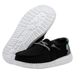 Wendy Youth - Disco Black -Heydude Shoes 40099 0YS WENDY YOUTH DISCO BLACK LEFT 3