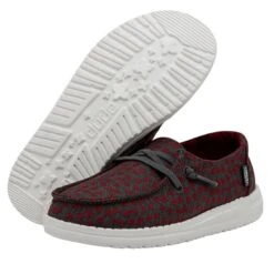 Wendy Youth Love - Grey -Heydude Shoes 40105 030 WENDY YOUTH LOVE GREY LEFT 3