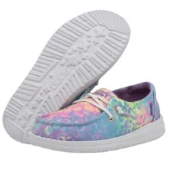 Wendy Youth - Cat Flow Leopard -Heydude Shoes 40106 9BW WENDY YOUTH CAT FLOW LEOPARD LEFT 3