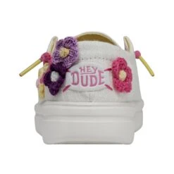 Wendy Youth Rise - Crochet Flower -Heydude Shoes 40107 1JL WENDYYOUTHRISE CROCHETFLOWER LEFTBACK