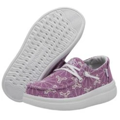 Wendy Youth Rise Eyelet - Violet -Heydude Shoes 40108 508 WENDY YOUTH RISE EYELET VIOLET LEFT 3