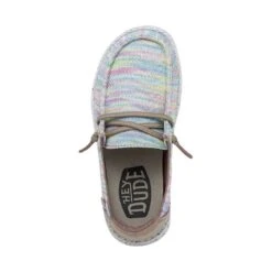 Wendy Youth Stretch - Aurora White -Heydude Shoes 40111 9BI WENDYYOUTHSTRETCH AURORAWHITE LEFTTOP