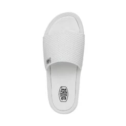 Chandler Knit - White Silver -Heydude Shoes 40114 1LD CHANDLERKNIT WHITESILVER LEFTTOP