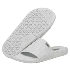Chandler Knit - White Silver -Heydude Shoes 40114 1LD CHANDLERKNIT WHITESILVER PAIRBOTTOM