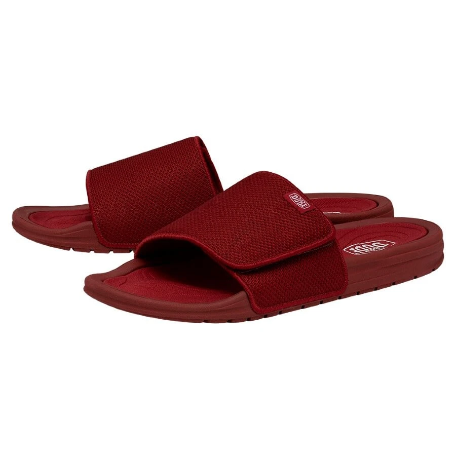 Phoenix Basic Knit - Red Phoenix Basic Knit - Red -Heydude Shoes 40129 610 PHOENIXBASICKNIT RED PAIRSIDE